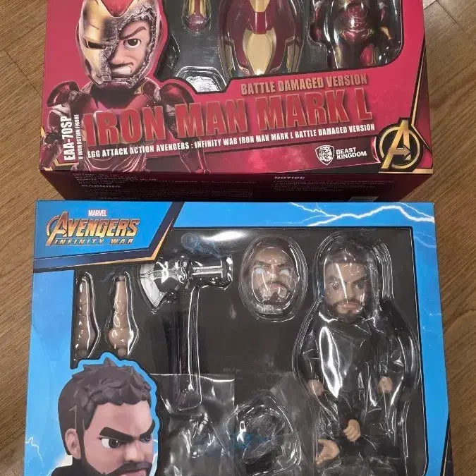 [BUNJANG] Egg Attack Iron Man Mark 50 Damage Version & Infinity War Thor Bundle Set / 비스트킹덤 에그어텍 아이언맨 마크50 데미지버전, 인피니티워 토르 일괄 판매합니다.