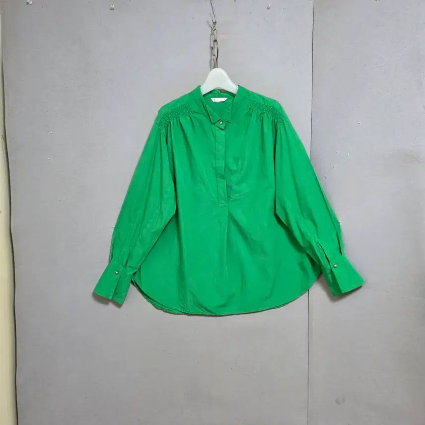 [BUNJANG] Yours (잇미샤) Green Blouse / 잇미샤 그린색 블라우스 n9614