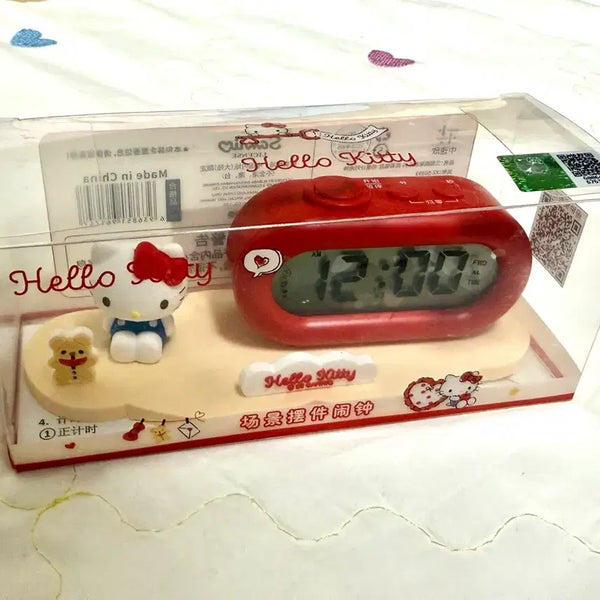 [BUNJANG] Hello Kitty Electronic Desk Clock (Sealed New) / 헬로키티 탁상 시계 전자시계 미개봉 새상품