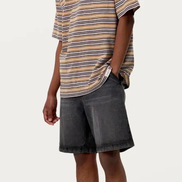 [BUNJANG] Solid Homme 25SS Stripe T-Shirt / 솔리드옴므 25ss 스트라이프 티셔츠