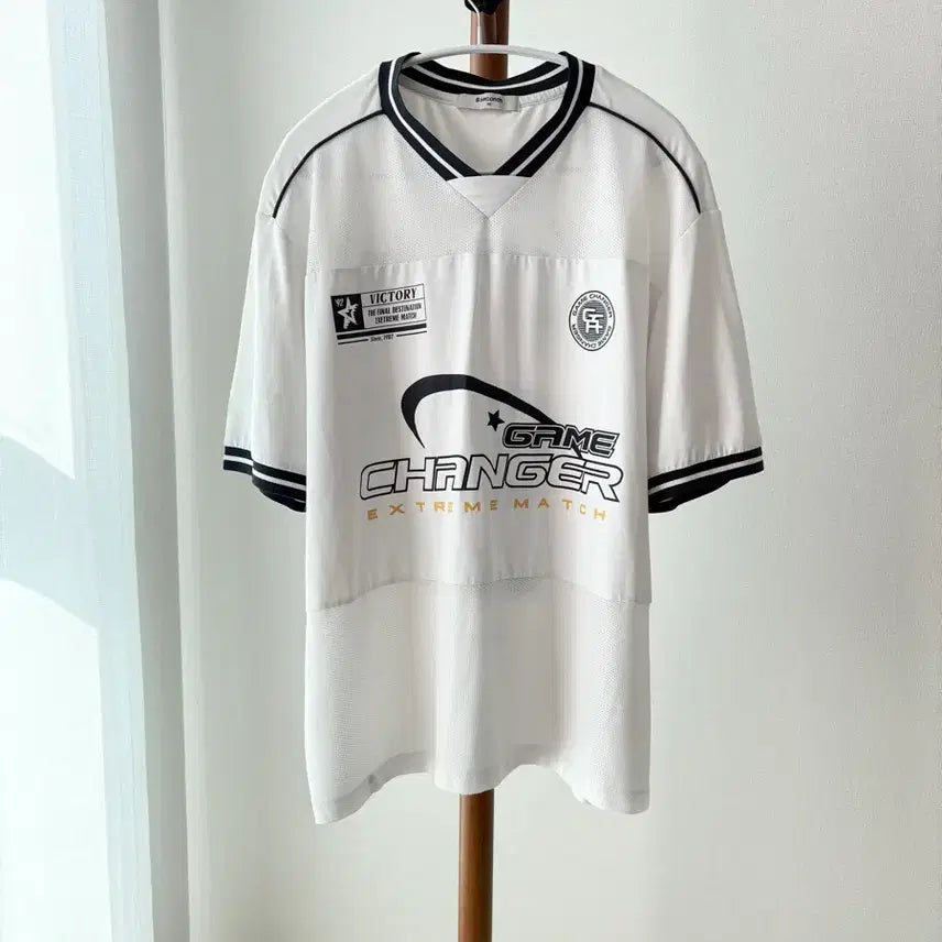 [BUNJANG] 8SECONDS Oversized Uniform T-Shirt White / 에잇세컨즈 오버핏 유니폼 티셔츠 화이트