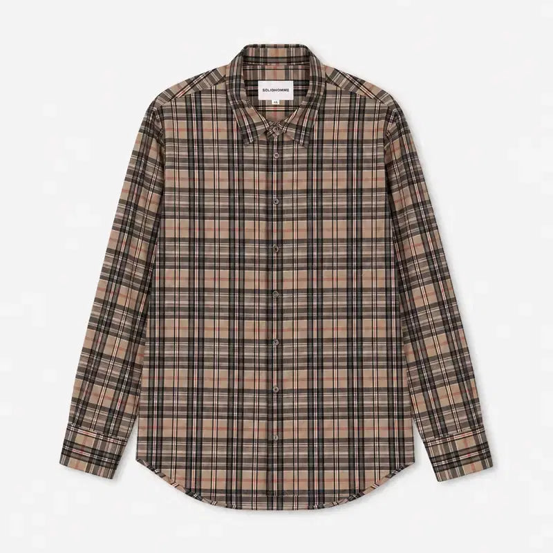[BUNJANG] Solid Homme Layered Shirt Size 48 / 솔리드옴므 레이어드 셔츠