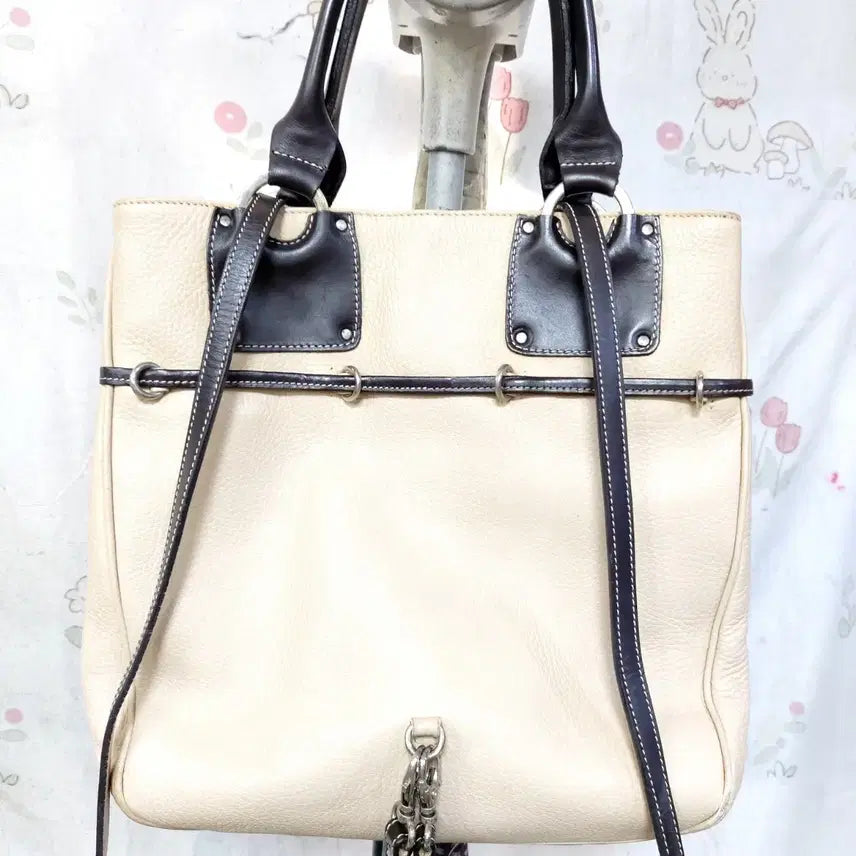 [BUNJANG] Fontotes Natural Leather Backpack/Shoulder Bag / 스페인)  폰토트레스   천연가죽  백팩/ 숄더백
