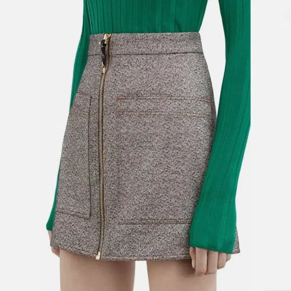 [BUNJANG] Acne Studios Prisca A-line Skirt / Acne studio Prisca 프론트 지퍼 A라인 스커트 38