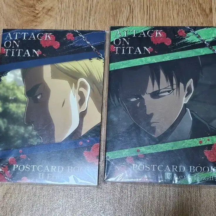 [BUNJANG] Attack on Titan Erwin Levi Eruri Postcard Set / 진격거 엘빈 리바이 에루리 엽서 세트 엽서북