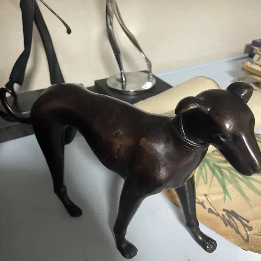 [BUNJANG] Doberman Dog Ceramic Figurine / 도르베르만 동강아지 지름32 10만