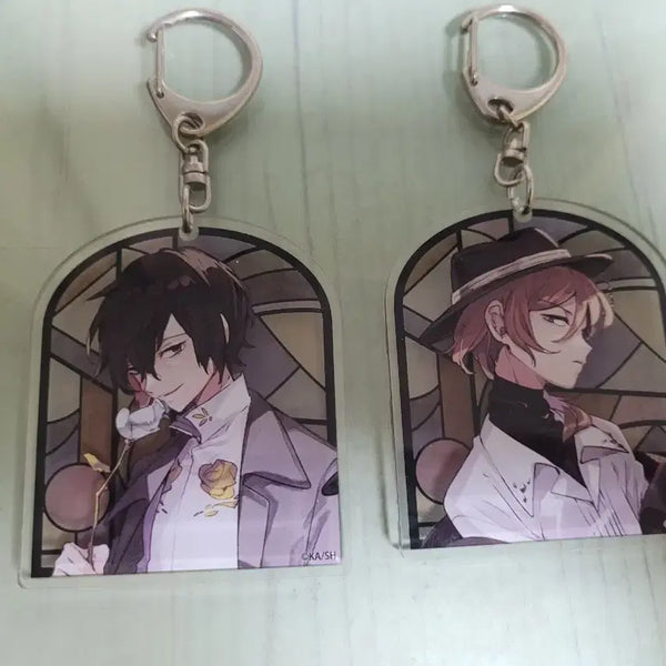 [BUNJANG] Bungo Stray Dogs Dazai & Chuuya Keyring Set / 문스독 다자이 츄야 키링