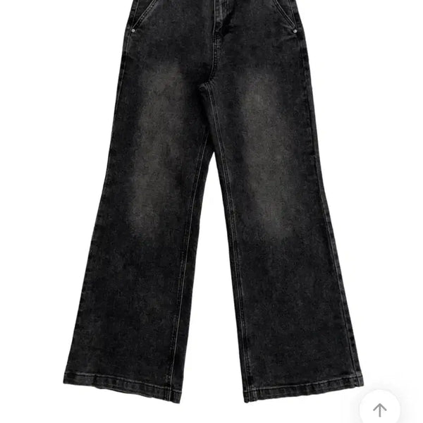 [BUNJANG] Basic Bootcut Pants Black L Size / 에이블리 여유핏 부츠컷