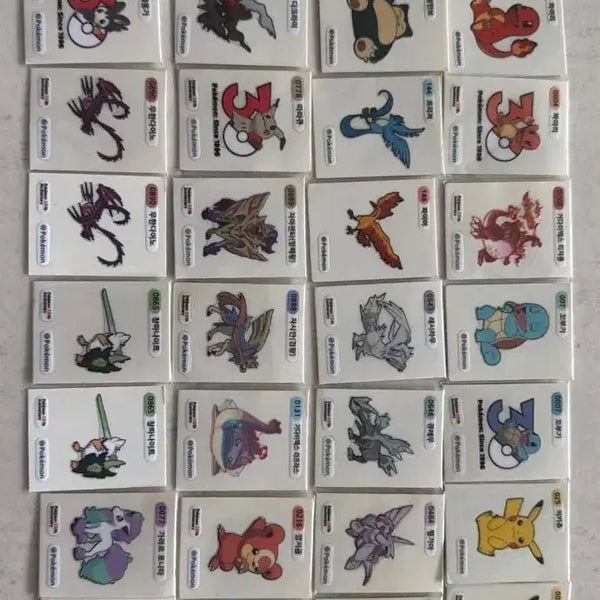 [BUNJANG] Pokemon Stickers Bundle (67 pcs) / 포켓몬띠부씰67개
