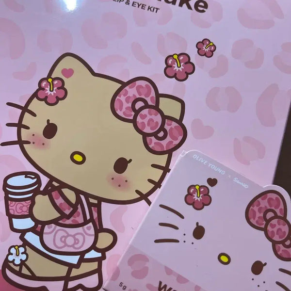 [BUNJANG] WakeMake Hello Kitty Jelly Bag Warm Tone / 웨이크메이크 헬로키티 젤리백 웜톤