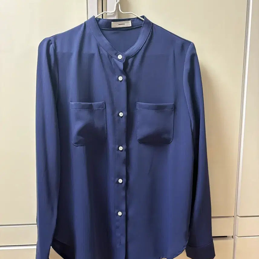 [BUNJANG] Navy Blouse (Free Size) / 네이비 블라우스/프리/상태좋음