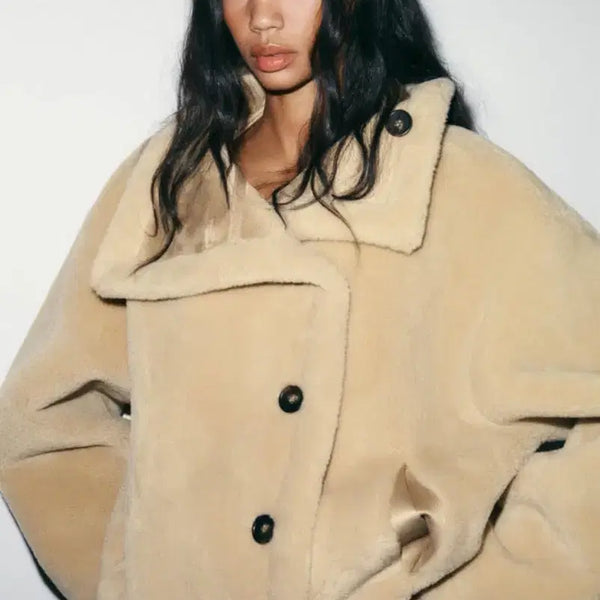 [BUNJANG] Zara Reversible Shearling Jacket / 자라 리버시블 무스탕