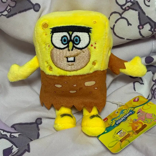 [BUNJANG] SpongeBob SquarePants Primitive Era Version Plush Keychain Bag Charm / (정품) 네모바지 스폰지밥 원시시대 ver 인형 키링