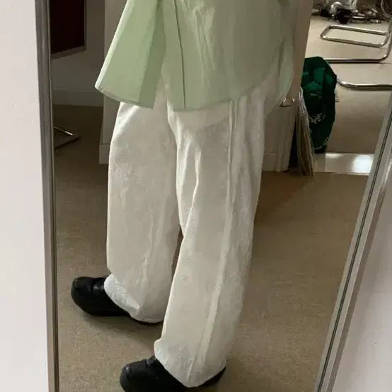 [BUNJANG] Ribbonbit Daia Pants White / Ribbonbit 리본빛 Daia pants 다이아팬츠