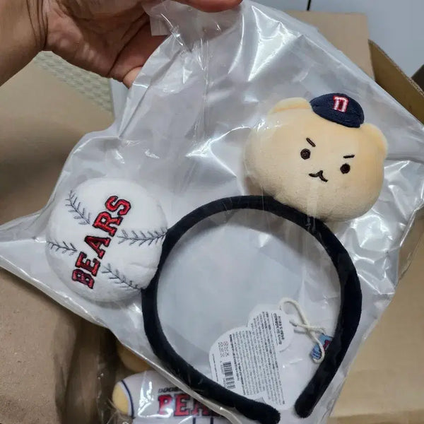 [BUNJANG] Doosan Bears Mang-geureonjin Gom Headband / 두산 망곰 머리띠