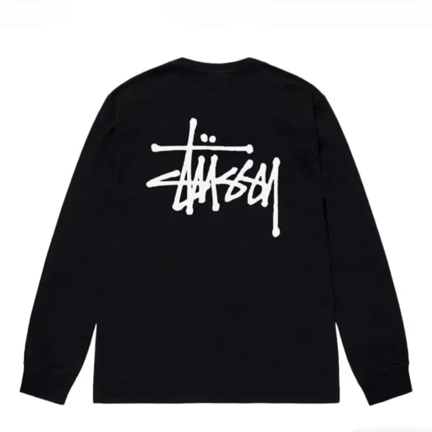 [BUNJANG] Stussy Basic Logo Sweatshirt Black M / 스투시 베이직 로고 맨투맨 블랙 M