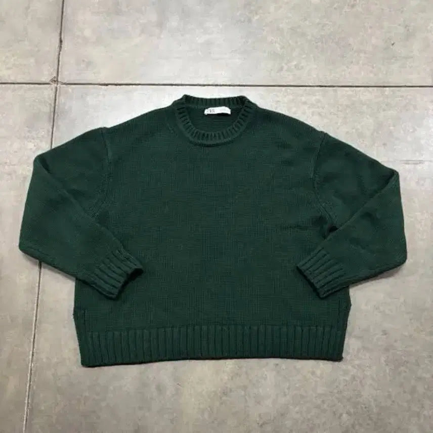[BUNJANG] Zara Green Knit Sweater / 자라 그린 니트 스웨터