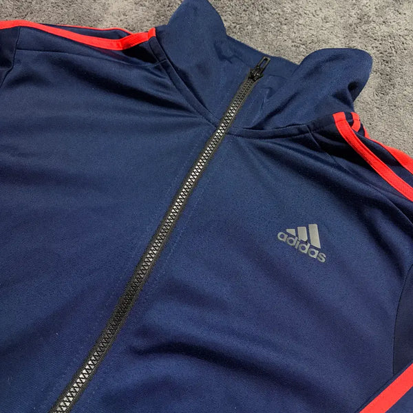 [BUNJANG] Adidas 3-Stripes Navy/Orange Track Jacket / 아디다스삼선 네이비/오렌지 져지