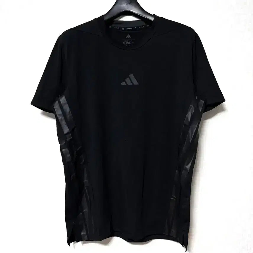 [BUNJANG] Adidas Functional Three-Stripes T-Shirt Black / [M,95]아디다스 기능성 삼선 반팔티 티셔츠 블랙