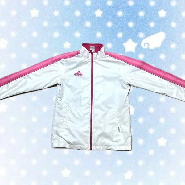 [BUNJANG] Adidas Pink Track Windbreaker / 아디다스 핑크 트랙 바람막이 희귀 85
