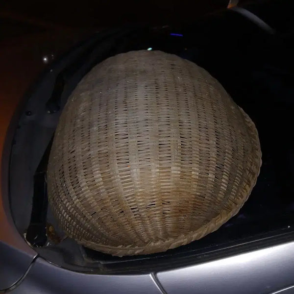 [BUNJANG] Vintage Bamboo Basket (W 45cm) / 빈티지골동품아담싸이즈폭45대나무 바구니