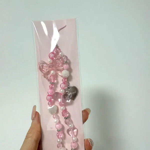 [BUNJANG] Beaded Charm Phone Strap Bag Charm / 비즈 키링 핸드폰스트랩 키링 가방키링