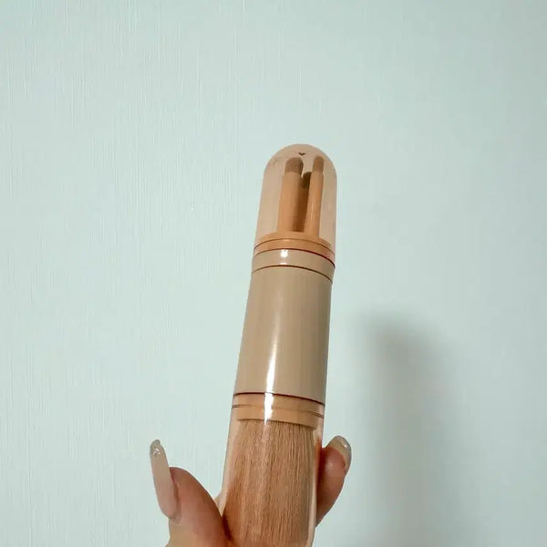 [BUNJANG] Mini Makeup Brush Set with Case / 휴대용 미니 메이크업 브러쉬 세트