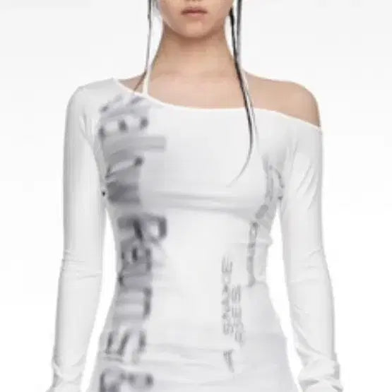 [BUNJANG] Halter Slim Fit Long Sleeve Top / 나체 halter slim fit long sleeve 홀터 슬림핏 롱 슬리브