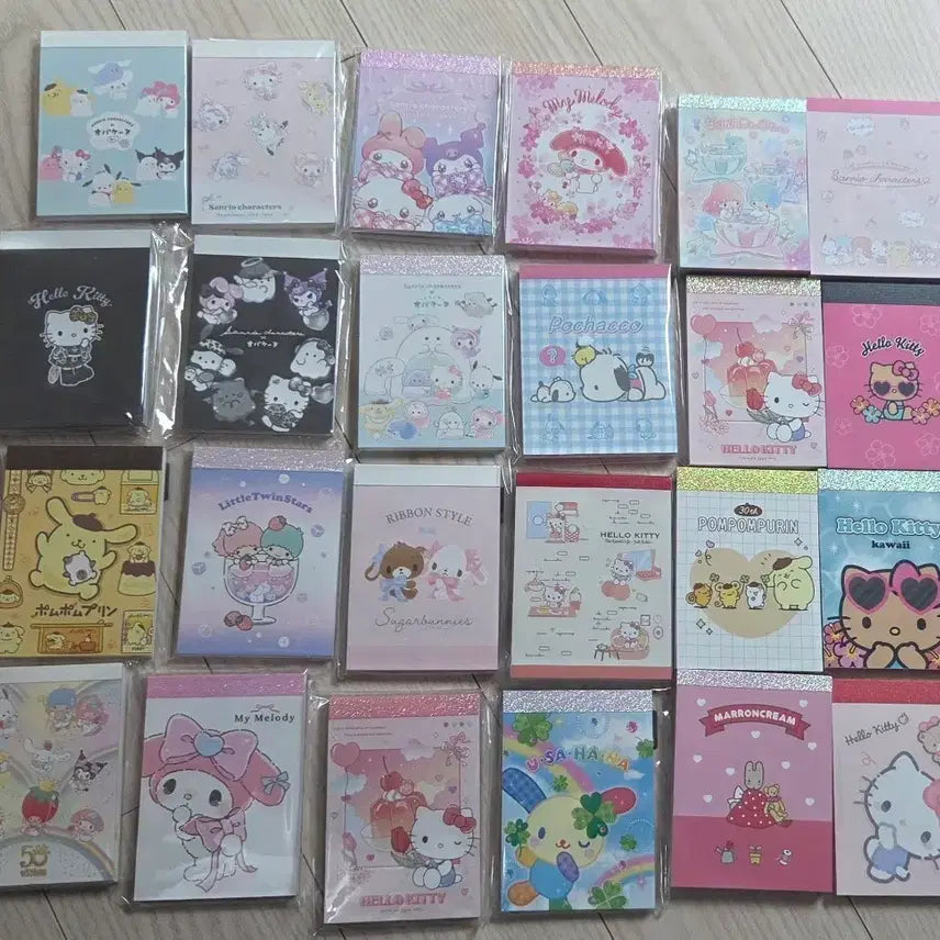 [BUNJANG] Japanese Memo Pads (Sanrio/Miffy) / 집정리중) 문구류-일본 떡메모지 (산리오/미피 등)
