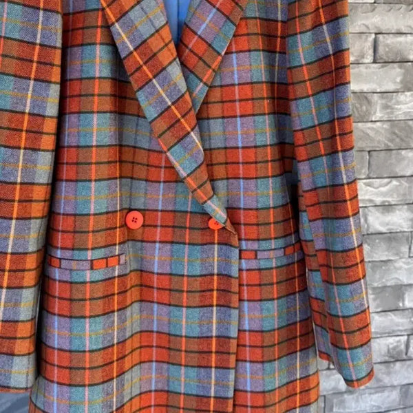 [BUNJANG] NIU Checked Blazer XS / 급처분!!유럽에서 구입한 새상품 NIU 체크 블레이저 XS(44,55사이즈 가능)