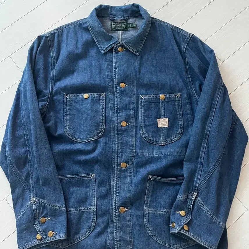 [BUNJANG] Polo Ralph Lauren Waldron Denim Utility Jacket / 폴로랄프로렌 컨츄리 왈드론 데님 유틸리티 자켓