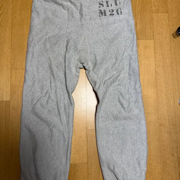 [BUNJANG] Warehouse Sweatpants Jogger Grey SLU M26 Print / 웨어하우스 스웻팬츠 (36) 허리 끈 조절 가능