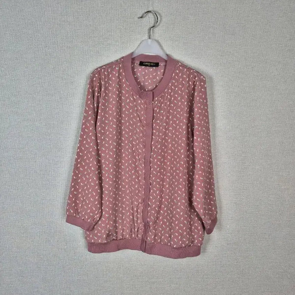 [BUNJANG] Indian Pink He hide Zipper Bomber Jacket Size 77 / (#77)인디안핑크 히든지퍼 봄버자켓