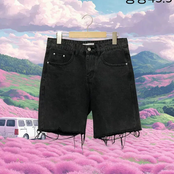 [BUNJANG] Black Denim Shorts / 블랙 데님 숏팬츠