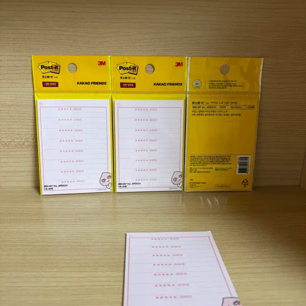 [BUNJANG] 3M Kakao Friends Post-it Set (3-Pack) / [새상품] 3M 카카오프렌즈 포스트잇 3개 세트
