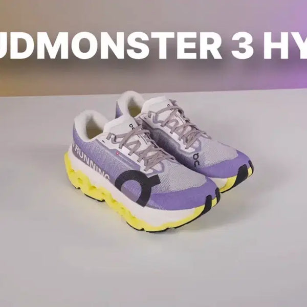 [BUNJANG] On Cloudmonster 3 Hyper Yellow Purple Running Shoes / 온 클라우드몬스터 3 하이퍼 옐로우퍼플