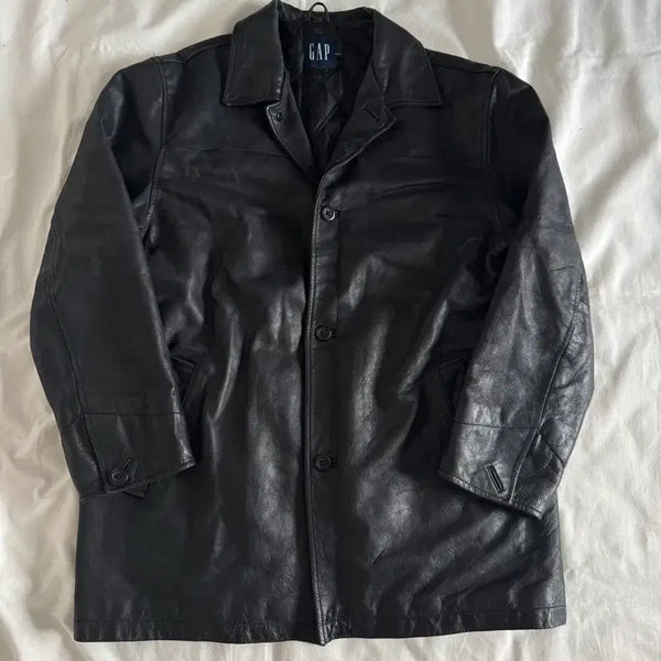 [BUNJANG] Old Gap Leather Car Coat / [XL] 올드갭 레더 카코트