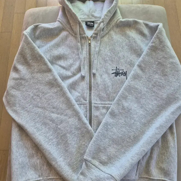 [BUNJANG] Stussy Basic Zip-Up Hoodie Grey M / 스투시 베이직 후드 집업 M 사이즈