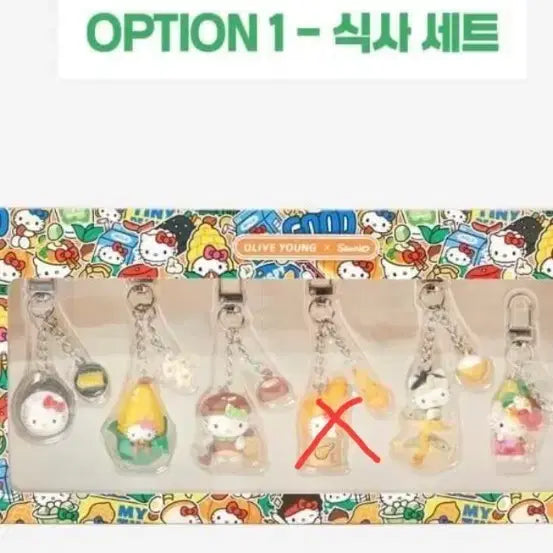 [BUNJANG] Hello Kitty Ten by Ten Keyring Set / 올리브영 헬로키티 텐바이텐 지역 키링 분할판매