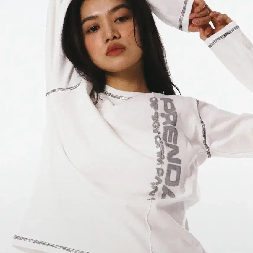 [BUNJANG] Freneda SMUDGED LOGO LONG SLEEVE / 프렌다 SMUDGED LOGO LONG SLEEVE 롱슬리브