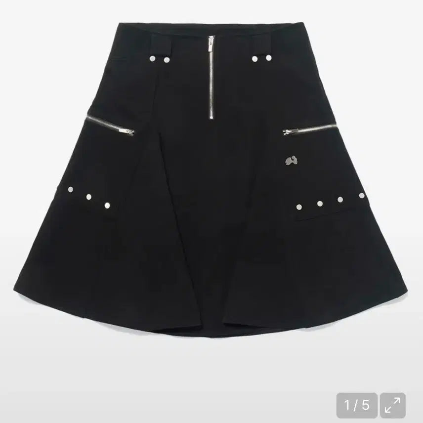 [BUNJANG] Hug Your Skin Stud Midi Skirt / 허그유어스킨 스터드 미디 스커트