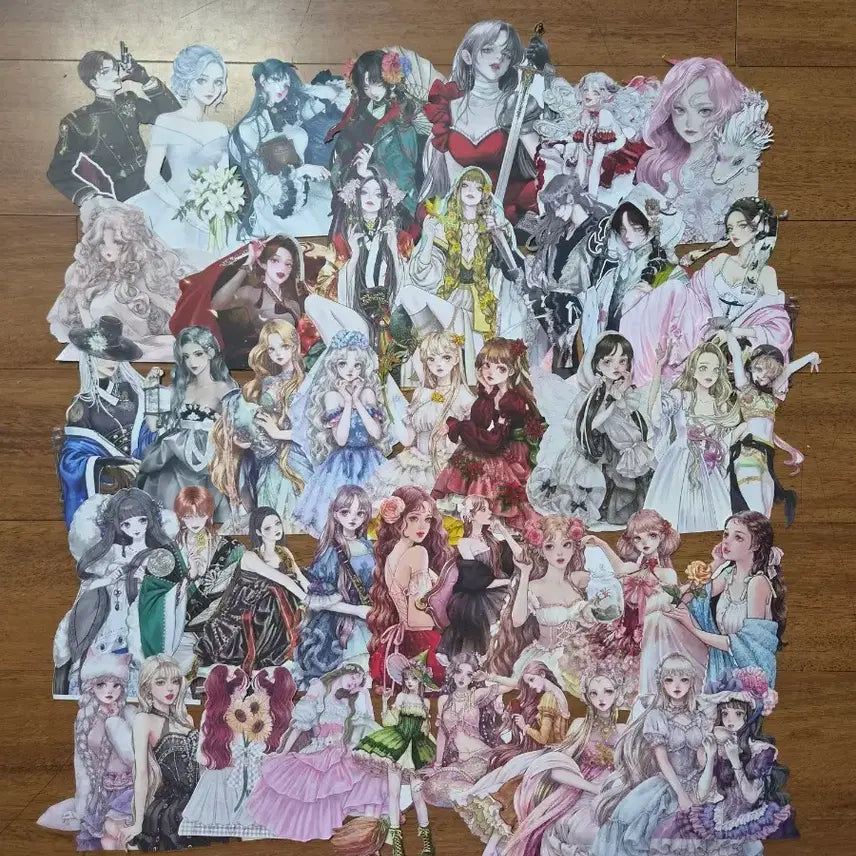 [BUNJANG] Character Die-Cut Stickers Mix Bundle / (170+덤)인물인스믹스 일괄판매