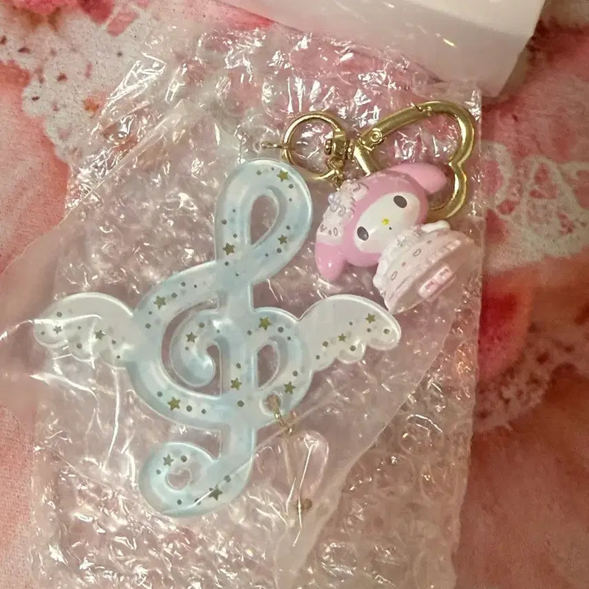 [BUNJANG] Sanrio My Melody & Piano Note Random Keyring / (정품) 마멜&피아노 음표 랜덤 키링 ( 마이멜로디)