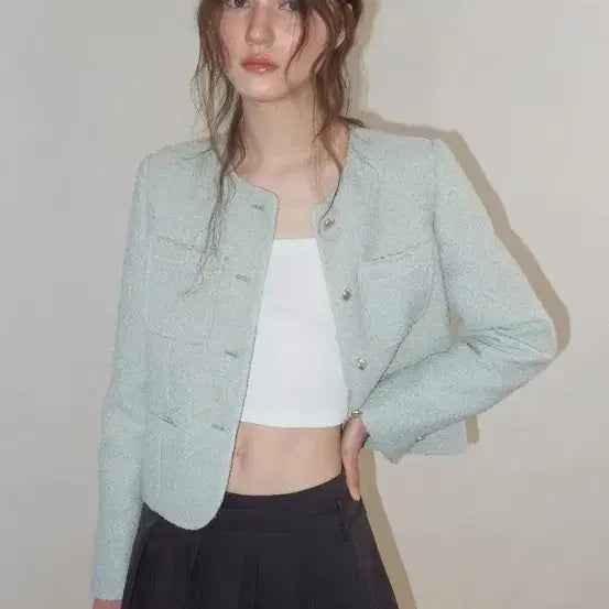 [BUNJANG] Welt Fringe Tweed Jacket / 에트몽 트위드 자켓 새상품