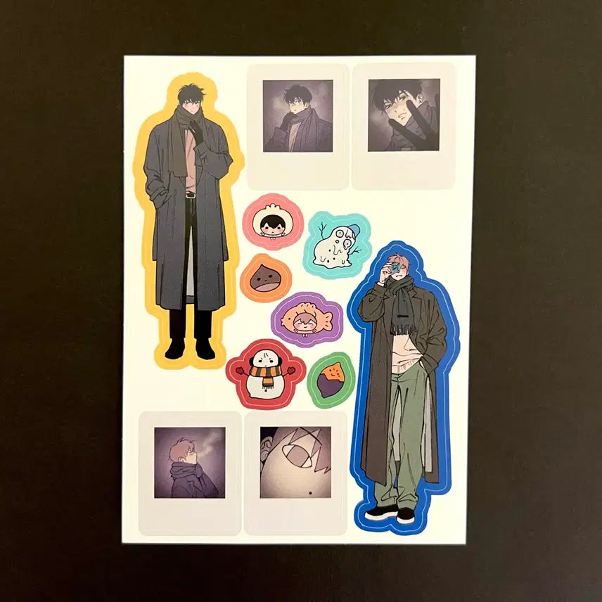 [BUNJANG] Garbage Time Jongsu Sangho Sticker Set / 가비지타임 갑타 종수 상호 종상 스티커 굿즈