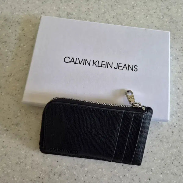 [BUNJANG] Calvin Klein Mini Card Zipper Wallet / 새상품-테그있음)CK캘빈클라인)Calvin Klein(캘빈 클라인)미니 카드 지퍼 지갑(현대백화점 구입)(할인판매)