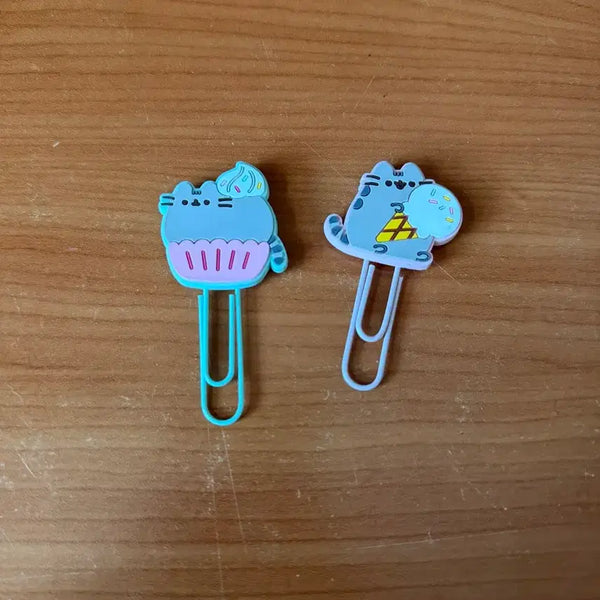 [BUNJANG] Pusheen Cat Clip Set / 고양이 푸쉰 클립 (문구)