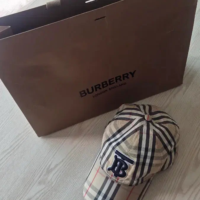 [BUNJANG] Burberry Check Baseball Cap / 버버리 체크 모자 볼캡 XL사이즈