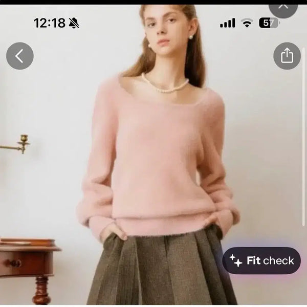 [BUNJANG] Lookcast Pink Knit / 룩캐스트 핑크 니트 lookcast