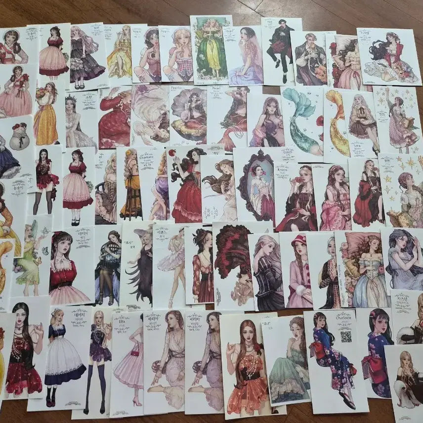 [BUNJANG] Hwara Character Stickers (50 pcs, No Duplicates) / (50장무중복)화라 인물인스